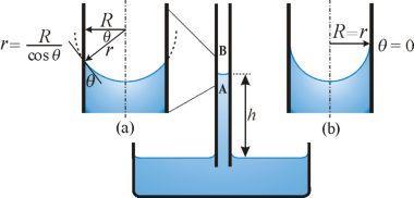 32 2) Lpící kapalina kapilární elevace a vydutý meniskus adheze > koheze Vzestup kapaliny v kapiláře nad hladinu kapaliny v nádobě h 2g r 2g R g cos A B Např.