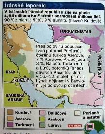 Jihozápadní Asie IRÁN - 1,6 mil. km 2, 66,5 mil.