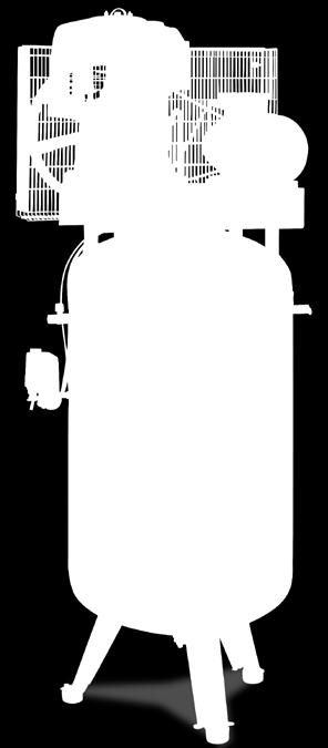 Kvalitní elektromotor s vysokým točivým momentem ÎÎ Dodávaný s vysoce kvalitním tlakovým spínačem CONDOR ÎÎ Vybavený manometrem tlaku v nádobě, kulovým ventilem na tlakové nádobě a silentbloky ÎÎ