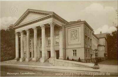 1831 stálé dvorské divadlo / Das Meininger Hoftheater neoklasicistní styl 600 míst k sezení 160 míst k stání zahajovací