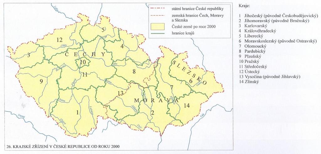 (jako pozn. 32). Příloha 8. Krajské zřízení v České republice od roku 2000.