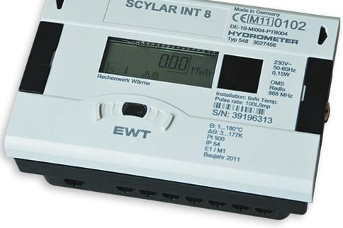 INT 8 Kalorimetrické počítadlo SCYLAR INT 8 nachází univerzální uplatnění v systémech vytápění i chlazení.