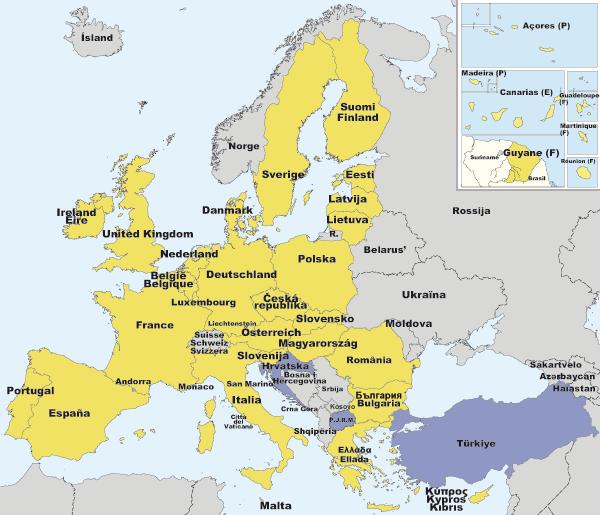 Budoucnost EU Další rozšíření: Kandidátské země - Chorvatsko, Island, Turecko, Makedonie, Albánie, Bosna a Hercegovina, Srbsko a Černá Hora.