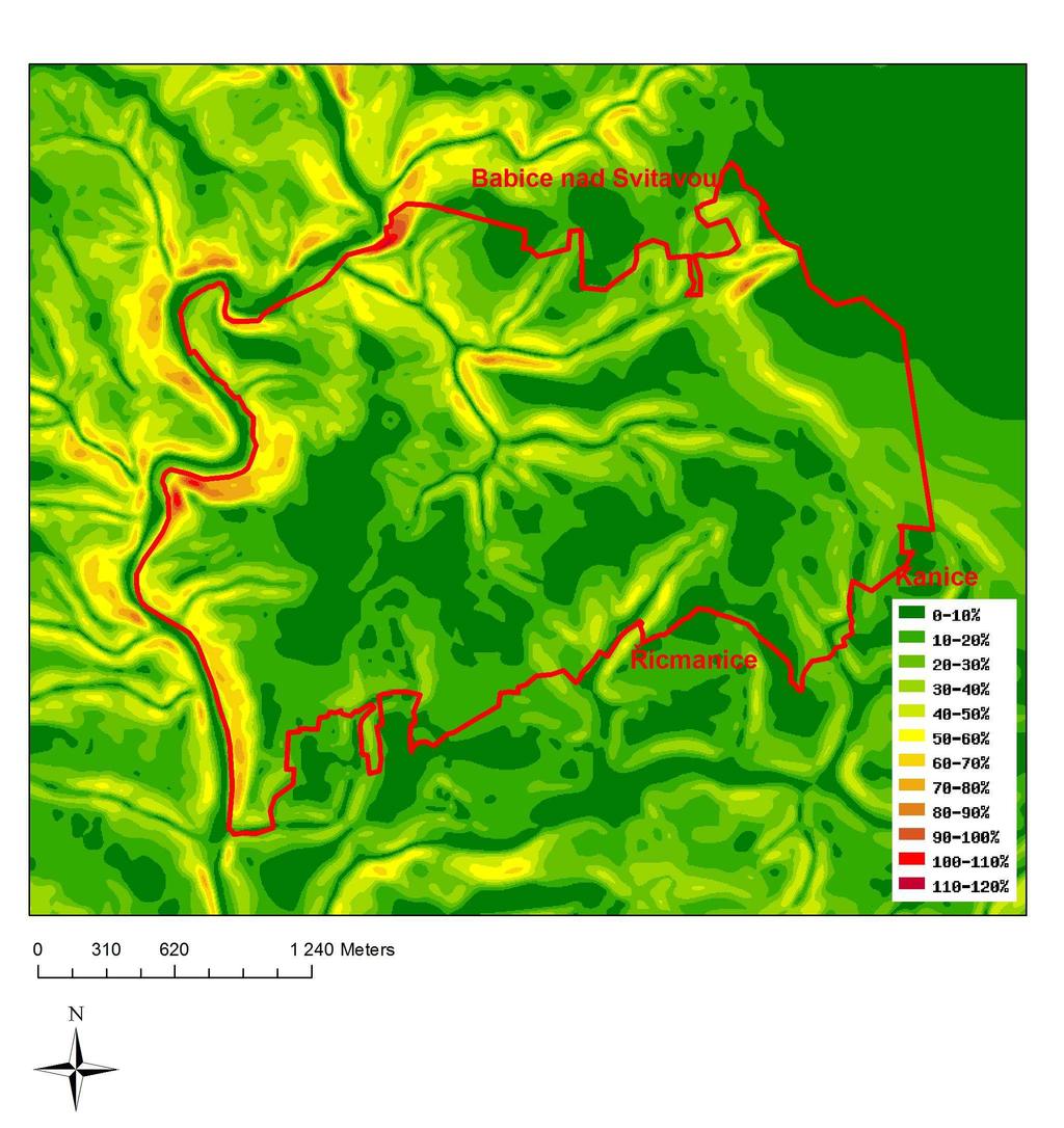 Příloha 5 Mapa - sklonové