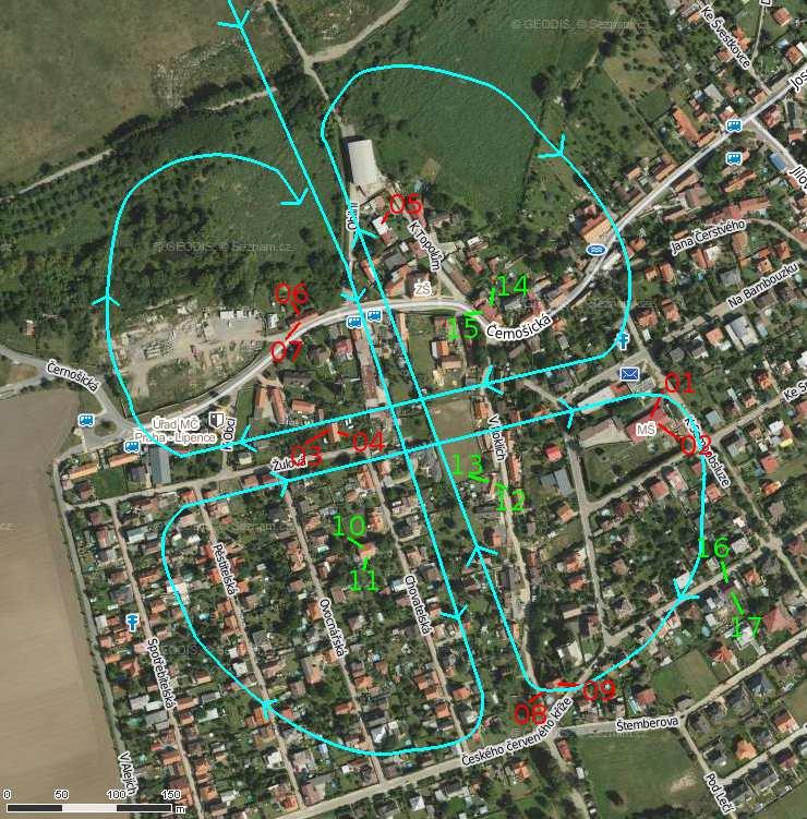 Studentká konference SVK - 2014 Pří zavedení podmínky (13) je nejkratší (ortogonální) vzdálenot odu i od roviny definována: di = a xi + yi + c zi + d. (15) 4.