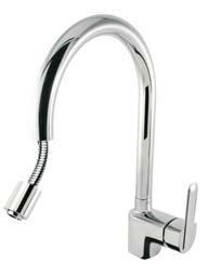 Ref. / Nr: / Kód: Monocomando lavello verticale FUTUR PLUS estraibile Single lever single hole sink mixer FUTUR PLUS with removable spout Jednopáková dřezová kuchyňská baterie