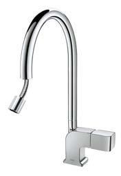 444 Monocomando lavello verticale CUB estraibile Single lever single hole sink mixer CUB with removable spout Jednopáková dřezová kuchyňská baterie CUB s vyjímatelným