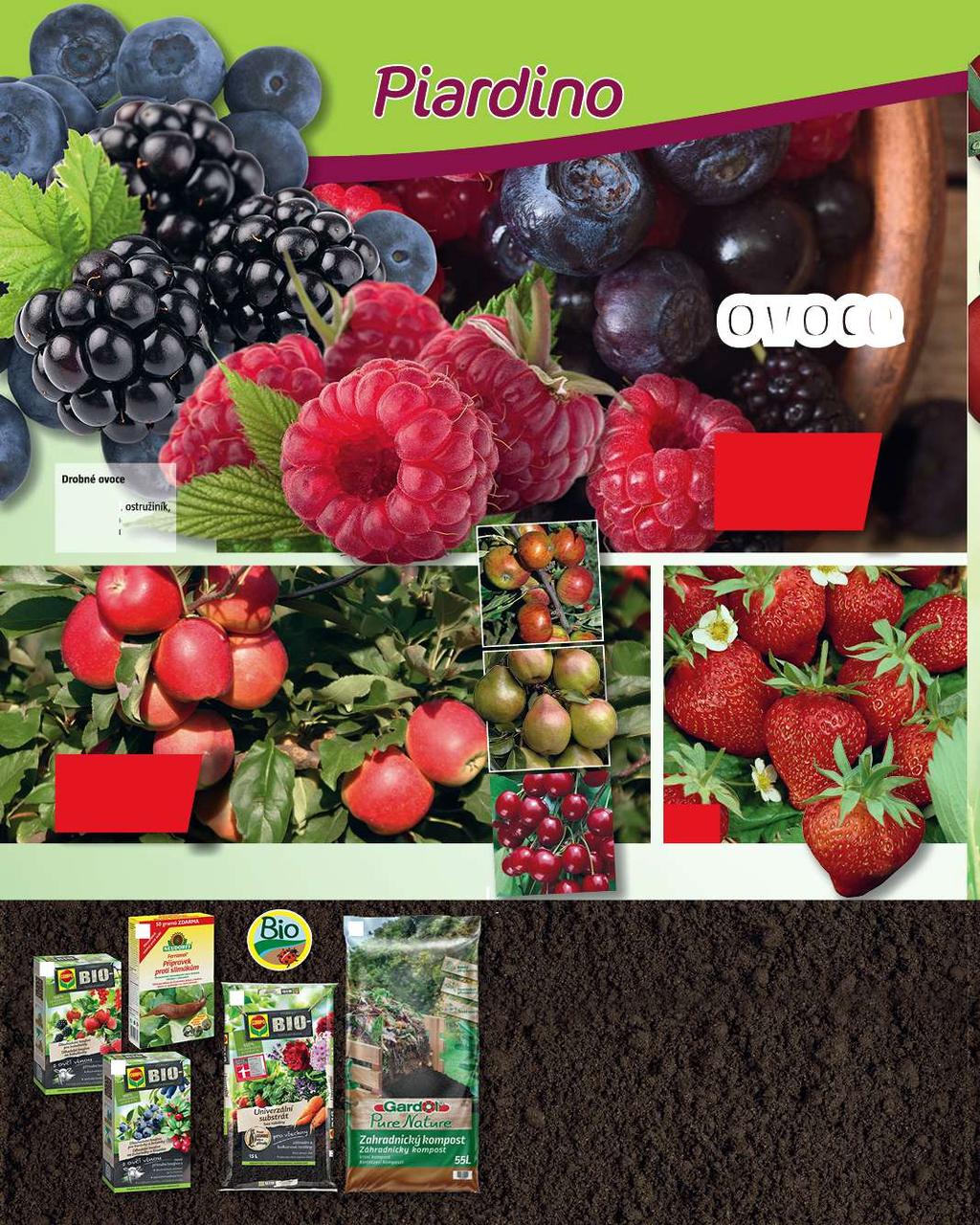 Značka kvality Bobulové ovoce Drobné ovoce různé druhy, např.