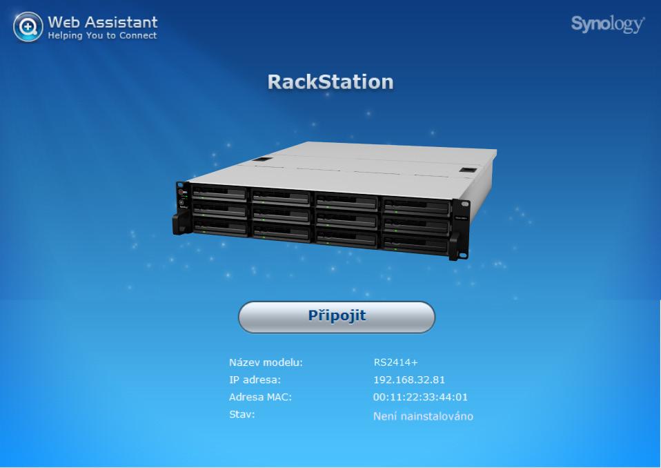Kapitola Instalace systému DSM na zařízení Kapitola 3: RackStation 3 Jakmile bude nastavení hardwaru dokončeno, spusťte instalaci DiskStation Manager (DSM) jedná se o operační systém, který byl