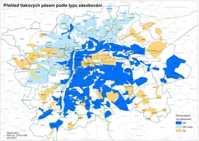 Zjištění situace v dodávce pitné vody v případě blackout Okamžitý výpadek všech čerpacích stanic tj.