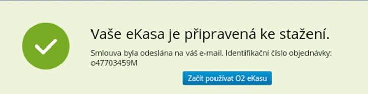 Poté potvrdíme tlačítkem Začít používat O 2 ekasu, která nás vyzve ke stažení samotné aplikace.