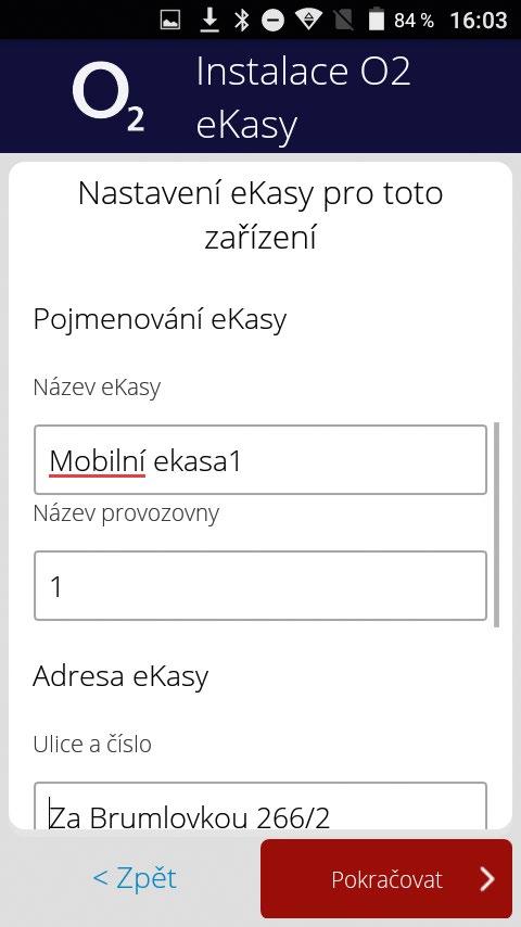 8. Tímto se dostaneme k nastavení údajů samotné ekasy název ekasy, název