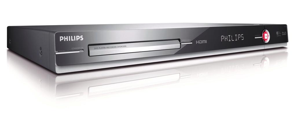 DVD Player / Recorder DVDR5500 This product comes with Premium Home Service Refer to the