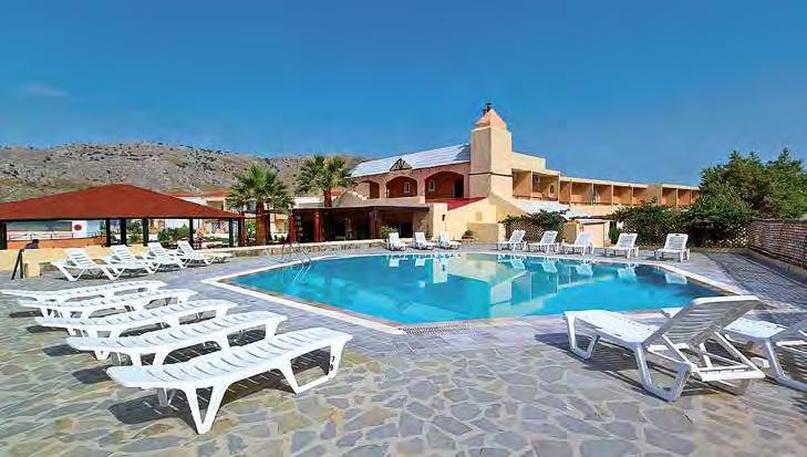 I Lardos PLÁŽOVÝ SET OBĽÚBENÝ Hotel SUN BEACH LINDOS Trojhviezdičkový