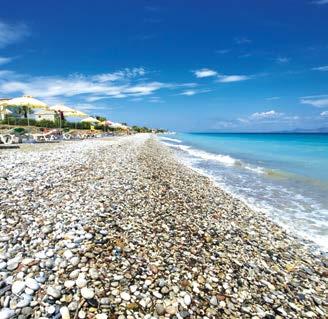 Miestom diskoték, barov a typických gréckych reštaurácií je Bar street. Nájdete tu tiež známu, Anthony Quinn Bay pláž. Jediná nudistická pláž Rhodosu sa nachádza práve na južnom konci Faliraki.