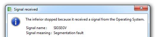 Segmentation fault Proměnná typu ukazatel obsahuje adresu int promennax = -213; int* px = &promennax; Adresa nemusí být přístupná