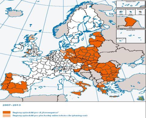 Programové období 2007-13 Lisabonská strategie inovace, konkurenceschopnost, podnikání Podpora je směřována do 3 základních priorit politiky soudržnosti: 1) zvýšení atraktivnosti EU a jejích regionů