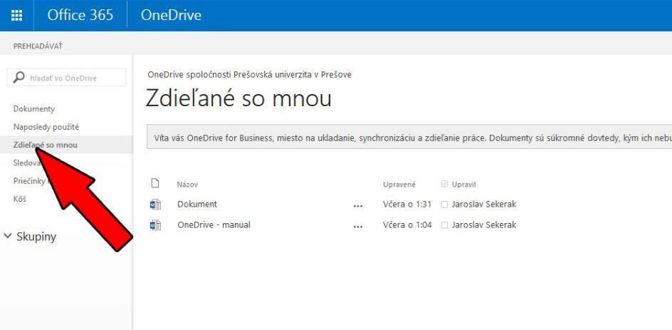 - Osoba, s ktorou zdieľame súbory sa k daným súborom dostane cez sprievodný e-mail, alebo ich jednoducho nájde v aplikácii