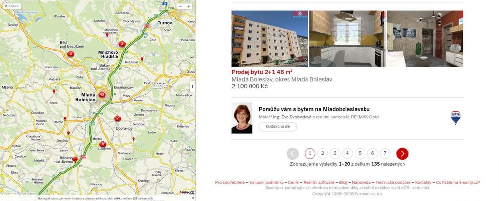 Tip Makléř Co je Tip Makléř Tip Makléř je nový reklamní formát ve výpisu inzerátů na Sreality.