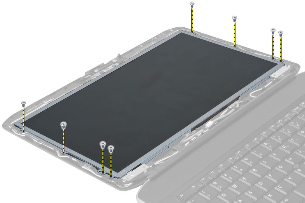 Instalace kamery 1. Umístěte kameru a modul mikrofonu na příslušné místo. 2. Připojte kabel kamery. 3. Utáhněte šroubek, který upevňuje kameru a modul mikrofonu. 4.