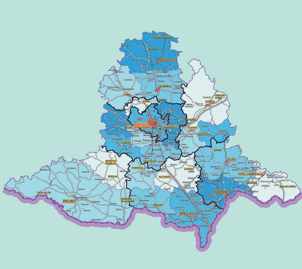 SOUTH MORAVIA REGION BASIC ECONOMIC & DEMOGRAPHIC DATA SOUTH MORAVIA REGION ABOUT REGION South Moravia Region is located on the boundaries with Austria and Slovakia.