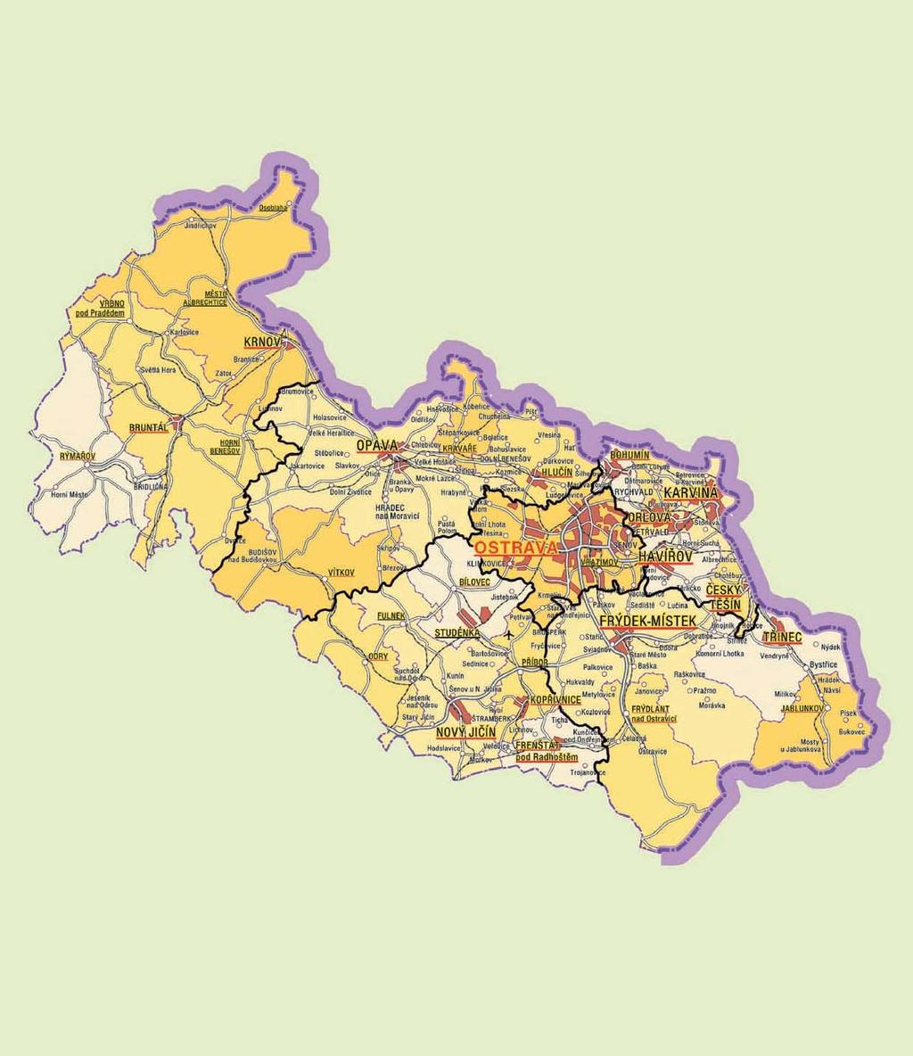 MORAVIA SILESIA REGION BASIC ECONOMIC & DEMOGRAPHIC DATA MORAVIA-SILESIA REGION BASIC DATA The Moravia-Silesia Region lies in northern Moravia along the Polish and Slovak borders.