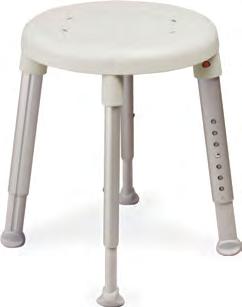 Průměr sedu: 32 cm Výška sedu: 35 53 cm 100 kg Kód ZP: 12-0011687 cena 1 185 Kč Stolička do sprchy ETAC EASY 81901010 Kulaté sedátko z vysoce kvalitního a odolného plastu.