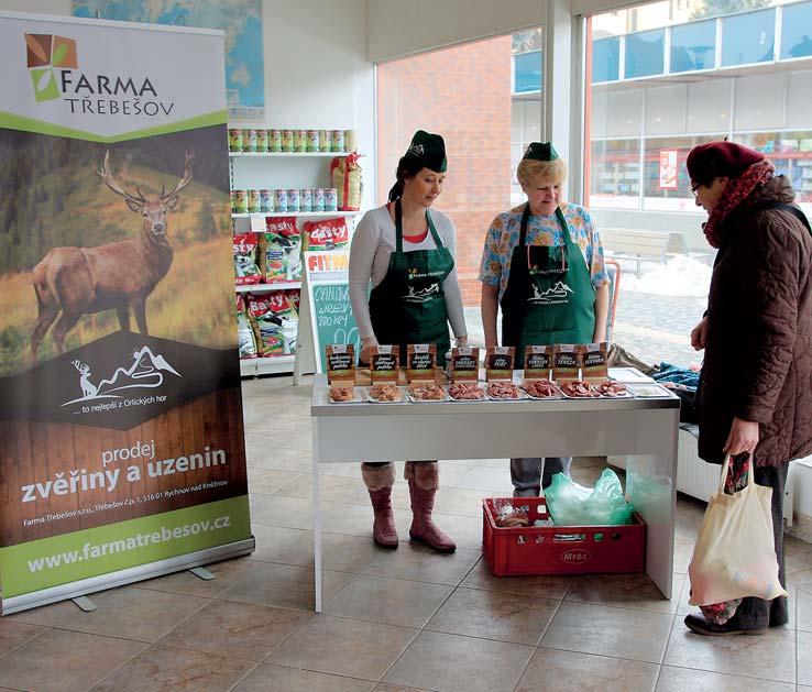 Farma Třebešov se prezentovala v Rychnově n. K. Farma Třebešov navázala spolupráci s prodejnou MASO-UZENINY Josef Dusbaba v Rychnově nad Kněžnou. Od 1.