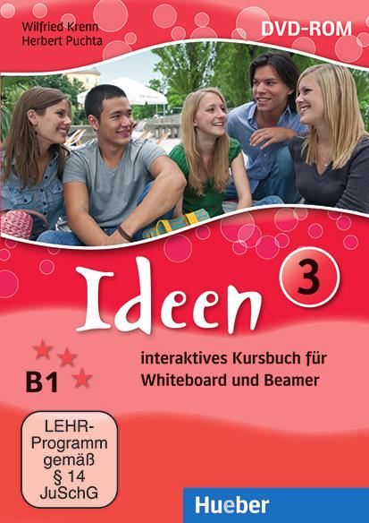 Hueber Učebnice pro střední školy začátečníci Ideen 3- dílná učebnice je koncipovaná podle požadavků Společného evropského referenčního rámce, cílem je dovést studenty na úroveň B1.