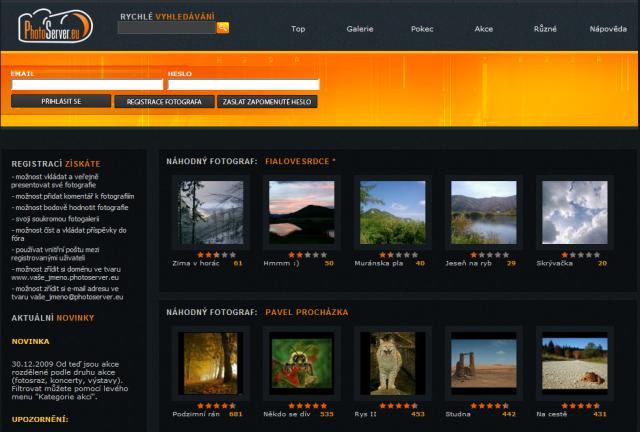 2.7.5. Photoserver.eu Úloha grafiky v internetové reklamě Na z{věr jsem si ponechal komunitní server Photoserver.eu, který sdružuje amatérské i profesion{lní fotografy.