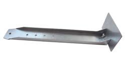 Nástavec krokvový Používá se ve spojení se stavěcím třmenem o délce 35 mm a 65 mm, vzájemně se