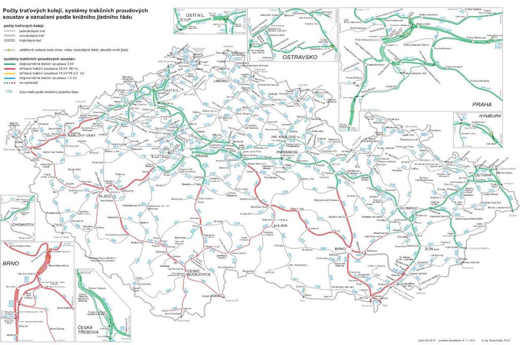 Následná koridorizace hlavních tahů probíhající na českém území již od počátku 90.