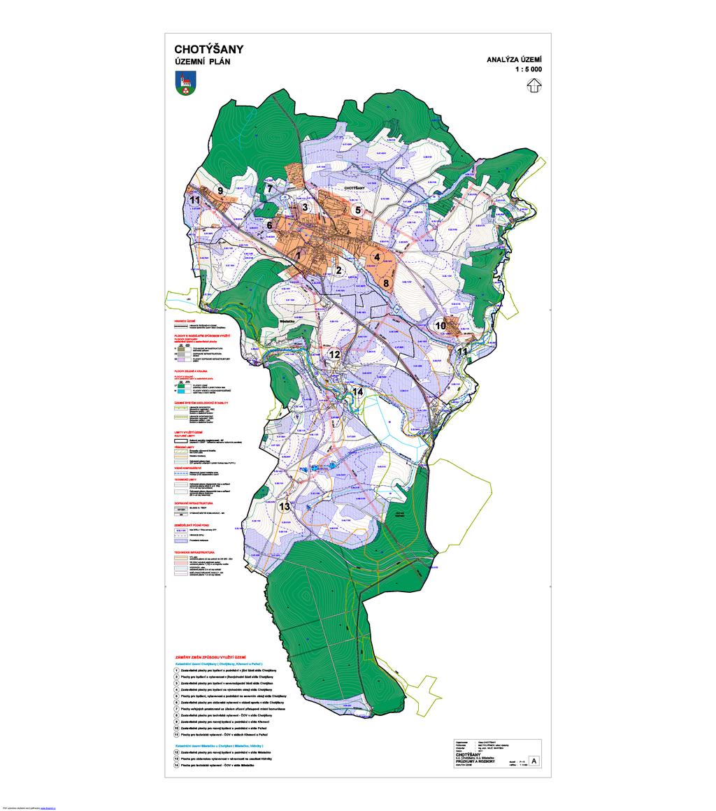 PŘÍLOHA K ZADÁNÍ ÚZEMNÍHO PLÁNU CHOTÝŠANY Výkres řešeného správního území Chotýšany