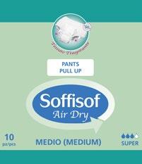 00487 00861 SOFFISOF PANTS Plenkové kalhotky pro lehký a střední stupeň inkontinence Plenkové inkontinenční kalhotky SOFFSOFT jsou určeny pro lehký až střední stupeň inkontinence.