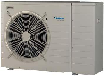 Daikin Altherma monobloc E(B/D)LQ-CV3 Tepelné čerpadlo vzduch - voda v provedení monoblok Kompaktní provedení, které umí vytápět, chladit a s přídavným zásobníkem také ohřívat teplou vodu Bez