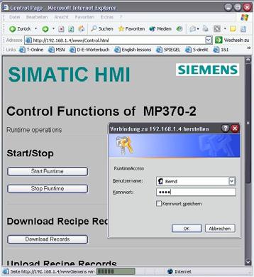 Sm@rtService Funkce pro údržbu pomocí webu Remote