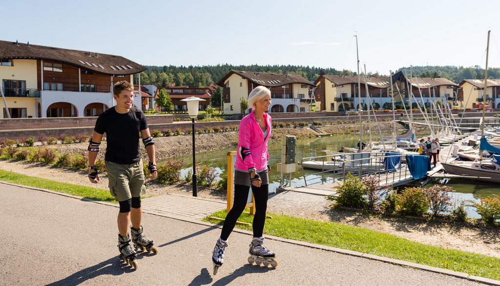 LIPNO NA KOLECH/IN-LINECH Na Lipně najdete ideální podmínky pro cyklisty a in-line bruslaře Jezerní cyklo a in-line stezka Lipenské cyklostezky Půjčovny kol i in-line bruslí, včetně nabídky servisu