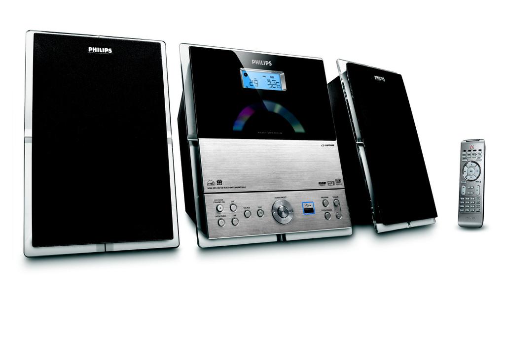 Micro Hi-Fi System MCM279 Register your product and get support at www.philips.