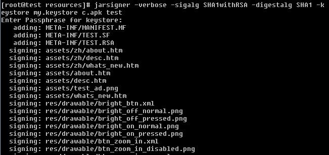 Podepsání APK souboru Nástroj jarsigner Podepíšeme našim klíčem,