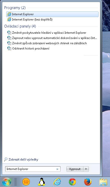 III. Postup nastavení pro uživatele Windows Vista a Windows 7 1.