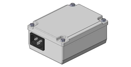 connected in series to power supply. Klemmenkasten mit PC-Stecker; Stecker in Klemmenkasten eingeführt zwecks externem Anschluss mit zusätzlichem vom Kunden beizustellenden Anschlusskabel.