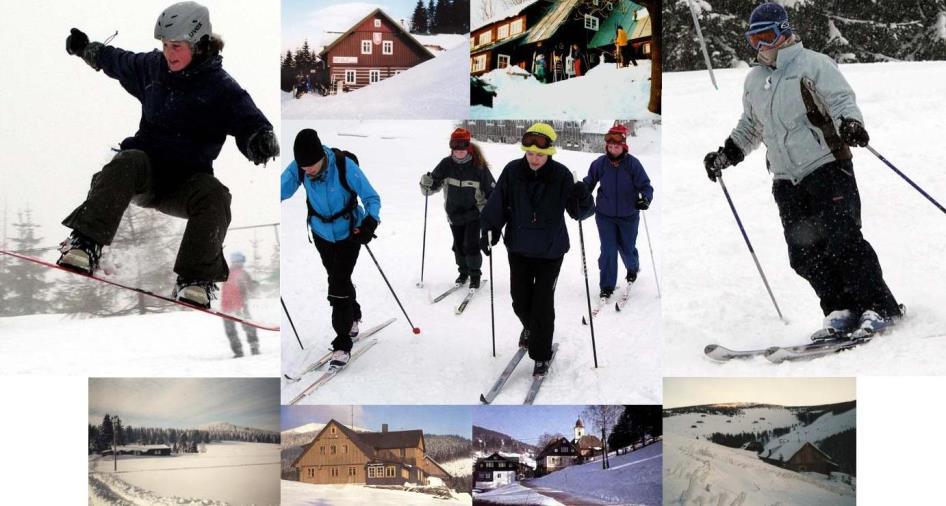 baletní sály, posilovna dále k výuce TV slouží lezecká stěna v Ruzyni, loděnice