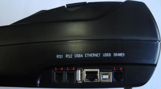 Připojení pokladní zásuvky Pro připojení pokladní zásuvky slouží konektor RJ11. Řazení konektorů odpovídá standardu EPSON (plus na poloze 3 a minus na poloze 4).