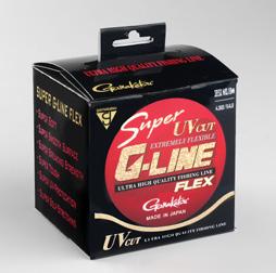 Super G-line Flex má UV filtr, který chrání vlasec před UV zářením a zvyšuje tak trvanlivost. Super G-Line Flex - 5.000m (1 bal.