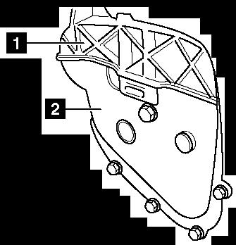 17) Na vačkové hřídele namontujte seřizovací přípravky (č. 7) a (č. 8).