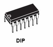 Integrované obvody Pouzdro DIL( DIP) použito na cvičeních
