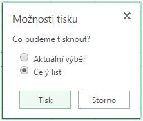 Kapitola: 9) Tisk tabulky s grafem 9) Tisk tabulky s grafem Na kartě SOUBOR