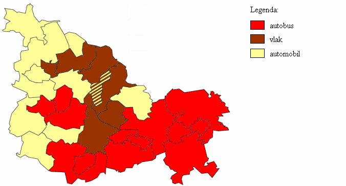 vyjíždějících do jejich center Sčítání 2001  34: