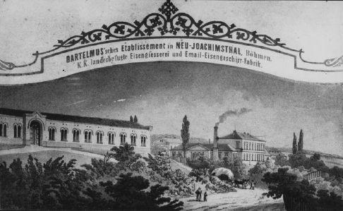 železárny pod Nižborem v roce 1840