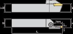 Nástroje na 290-D Axiální zápich / Face Grooving Na obrázku je pravé provedení Rozměry Dimensions [mm] R L H=B L f T max Start - průměr Ø S [mm] R/L 290. 2020. 03-34/45 20 125 21,5 17 34-45 R/L 290.